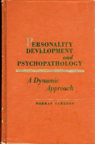 Personality Development and Psychopathology (9780718602130) by Norman Cameron