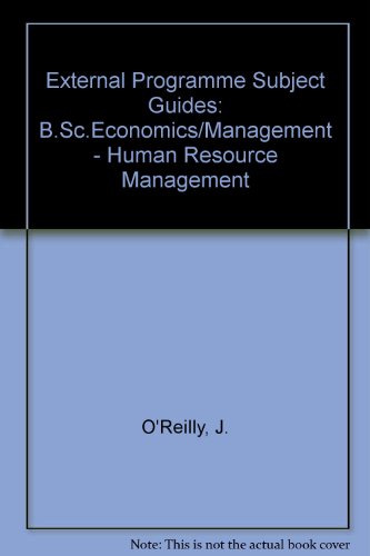 9780718712822: B.Sc.Economics/Management - Human Resource Management