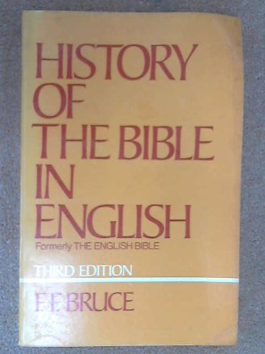 Beispielbild fr A History of the English Bible zum Verkauf von Green Street Books