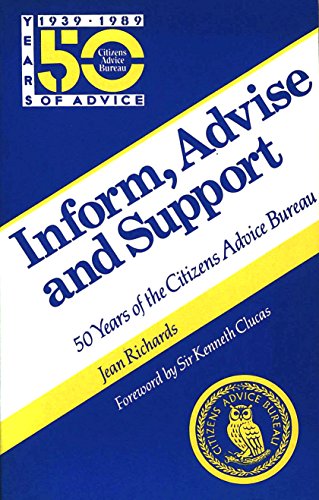 Inform, Advise and Support (9780718827533) by Richards, Jean
