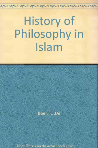 Stock image for The History of Philosophy in Islam for sale by Old Fox Books