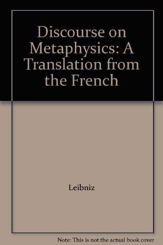 9780719002182: Discourse on Metaphysics: A Translation from the French