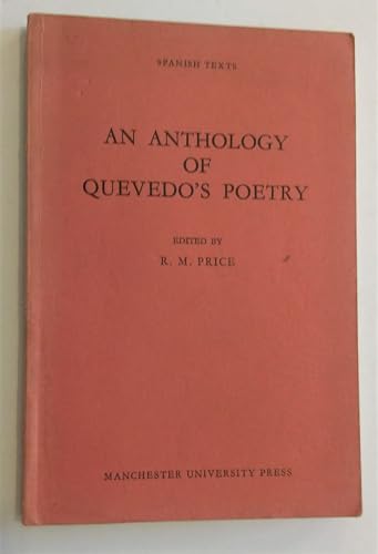 Stock image for Anthology of Quevedos Poetry (Spanish texts) for sale by Zubal-Books, Since 1961