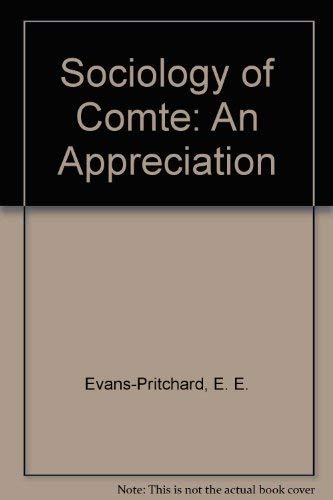 9780719004254: Sociology of Comte: An Appreciation