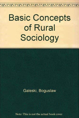 9780719004322: Basic concepts of rural sociology;