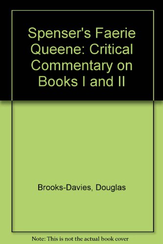 9780719006838: Spenser's "Faerie Queene": Critical Commentary on Books I and II
