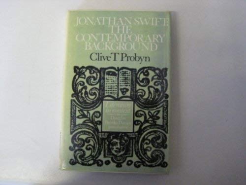 Stock image for Jonathan Swift: The Contemporary Background (The Greenwood Press Literature in Context) for sale by Benjamin Books