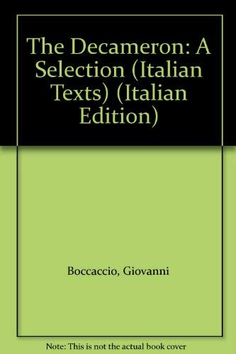 The Decameron: A Selection (9780719009341) by Boccaccio, Giovanni