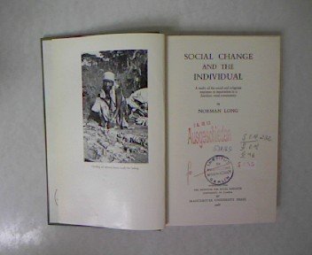 Stock image for Social change and the individual: a study of the social and religious responses to innovation in a Zambian rural community for sale by Better World Books