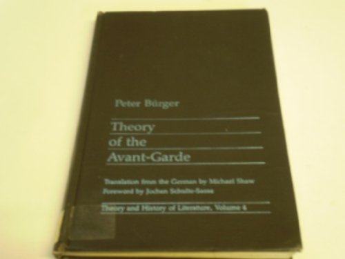 9780719014536: Theory of the Avant-garde