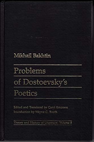 9780719014581: Problems of Dostoevsky's Poetics: Vol 8 (Theory & History of Literature)