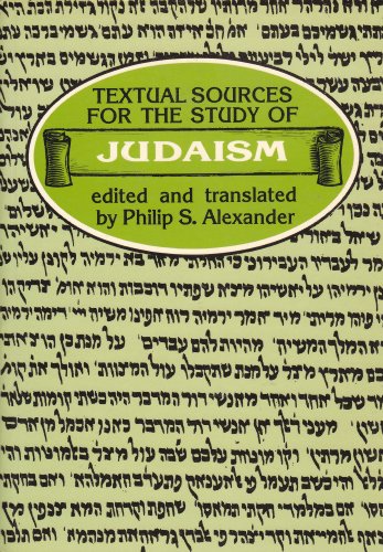 Imagen de archivo de Textual Sources for the Study of Judaism a la venta por Book Haven