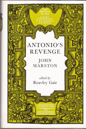 9780719015014: Antonio's Revenge (Revels Plays Companion Library)