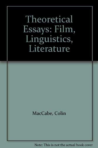 Beispielbild fr Theoretical Essays: Film, Linguistics, Literature zum Verkauf von Anybook.com
