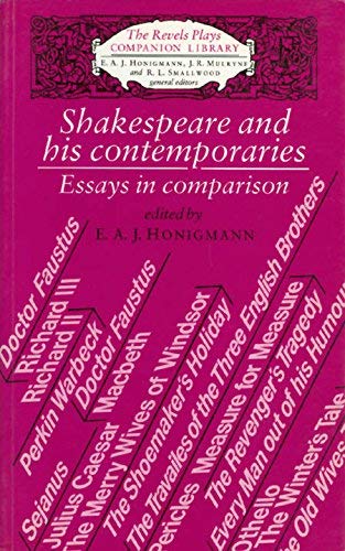 Beispielbild fr Shakespeare and His Contemporaries: Essays in Comparison zum Verkauf von Anybook.com