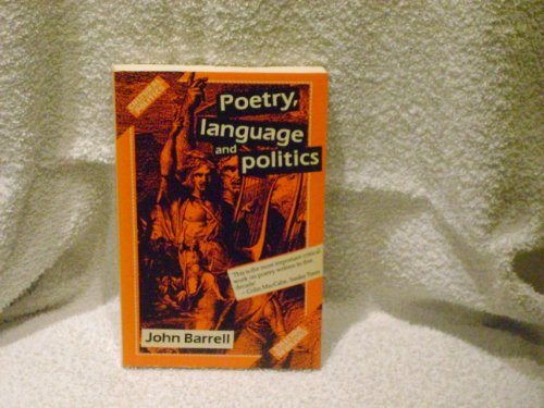 Stock image for Poetry, Politics and Language (Cultural Politics) for sale by WorldofBooks