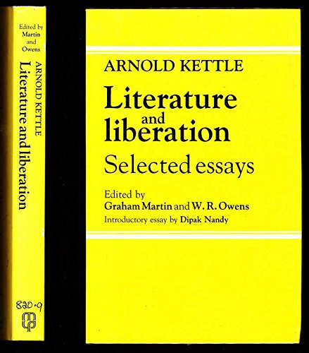 Beispielbild fr Literature and Liberation : Selected Essays zum Verkauf von Better World Books