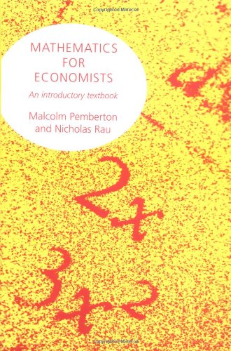 Imagen de archivo de Mathematics For Economists a la venta por HPB-Red