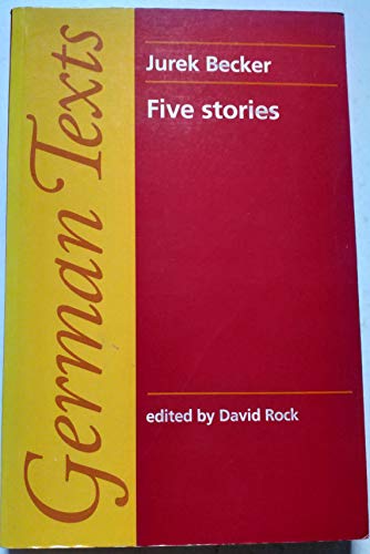 Stock image for Five Stories (Manchester German Texts) for sale by WorldofBooks