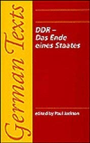 Stock image for DDR--Das Ende eines Staates. In the "German Texts" series. for sale by Biblioceros Books