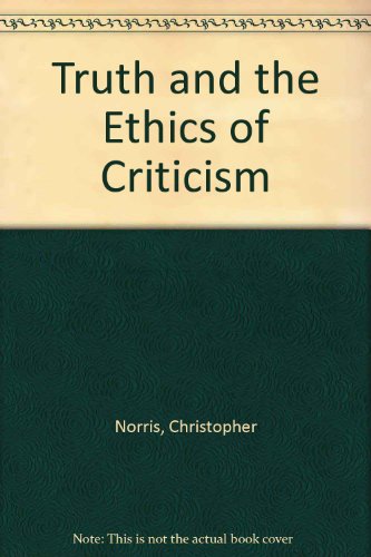 Imagen de archivo de For Truth in Criticism a la venta por Better World Books
