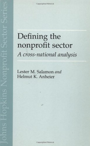 9780719049026: Defining the Nonprofit Sector: A Cross-national Analysis (Johns Hopkins NonProfit Sector Series)