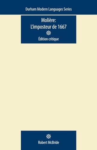 Immagine stock per Moliere: L'Imposteur de 1667: Edition Critique