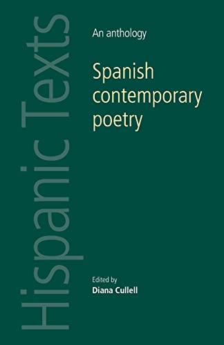 Stock image for Spanish contemporary poetry: An anthology (Hispanic Texts) for sale by Chiron Media