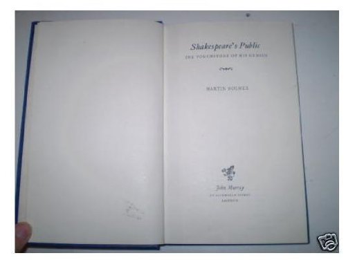 Imagen de archivo de Shakespeare's Public a la venta por Better World Books Ltd