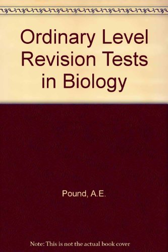 O Level revision tests in biology (9780719518423) by Pound, Albert Edward