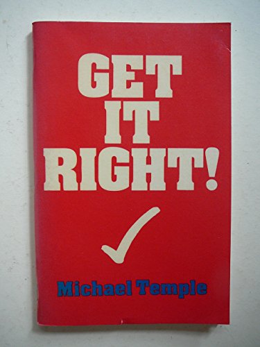 Imagen de archivo de Get It Right!: A Pocket Guide to Written English a la venta por WorldofBooks