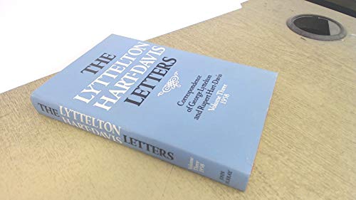 Imagen de archivo de The Lyttelton Hart-Davis Letters; Correspondence of George Lyttelton and Rupert Hart-Davis, Volume Three, 1958. a la venta por Bucks County Bookshop IOBA