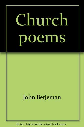 9780719537974: Church poems