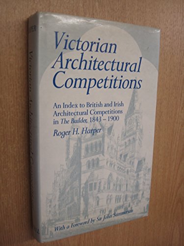 Imagen de archivo de Victorian Architectural Competitions a la venta por GoldBooks
