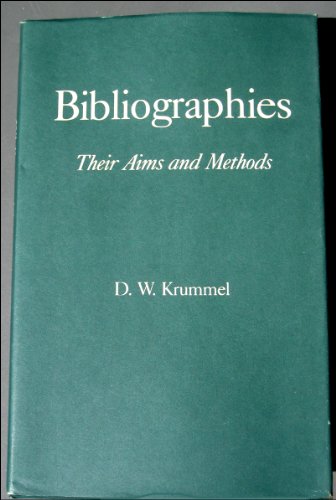 Bibliographies: Their Aims and Methods