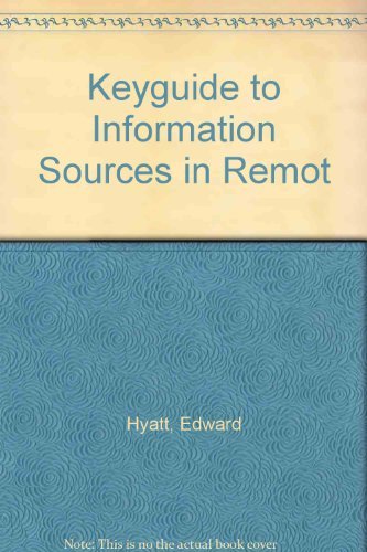 9780720118544: Keyguide to Information Sources in Remote Sensing