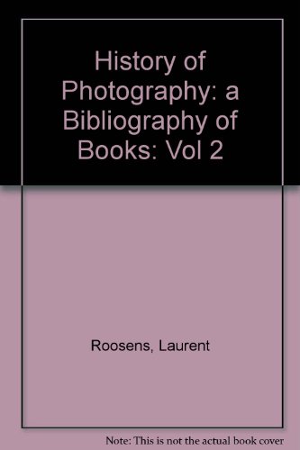 9780720121520: History of Photography: A Bibliography of Books