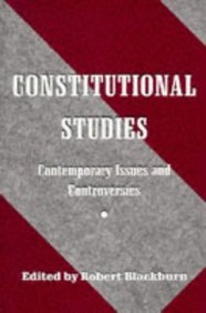 Beispielbild fr Constitutional Studies: Contemporary Issues and Controversies zum Verkauf von AwesomeBooks