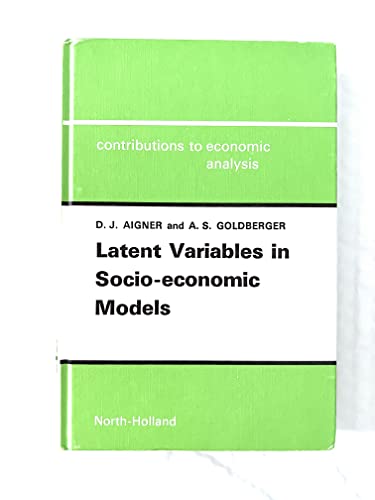 Stock image for Latent Variables in Socio-Economic Models for sale by ThriftBooks-Atlanta