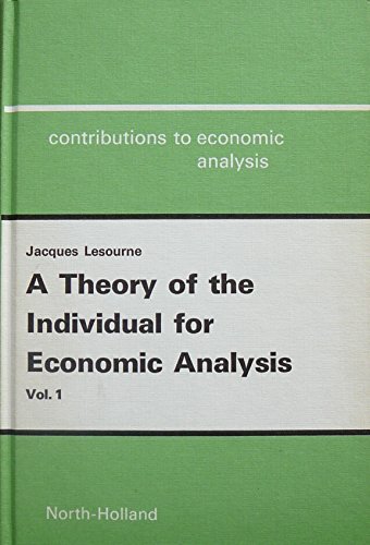 Beispielbild fr Theory of the Individual for Economics zum Verkauf von Better World Books