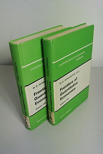 Stock image for Frontiers of Quantitative Economics: v. 3A (Contributions to Economic Analysis) for sale by Andrew's Books