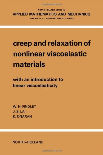 9780720423693: Creep and Relaxation of Nonlinear Viscoelastic Materials (North-Holland Series in Applied Mathematics & Mechanics)