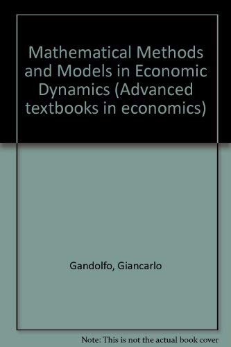 Stock image for Mathematical Methods and Models in Economic Dynamics for sale by ThriftBooks-Atlanta