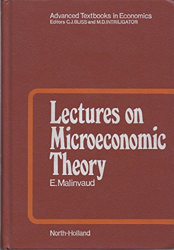 Beispielbild fr Lectures on Microeconomic Theory zum Verkauf von Better World Books