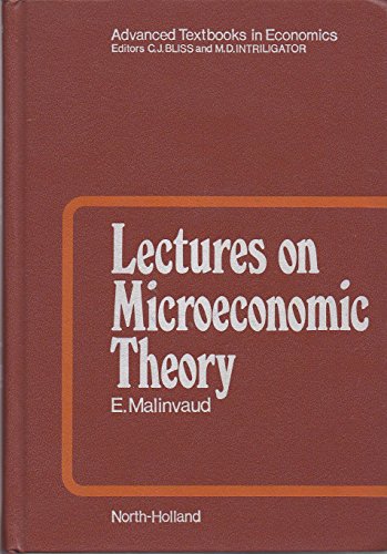 Stock image for Lectures on Microeconomic Theory for sale by Better World Books