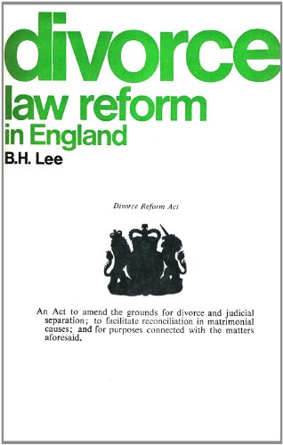 Imagen de archivo de Divorce Law Reform in England a la venta por Zubal-Books, Since 1961