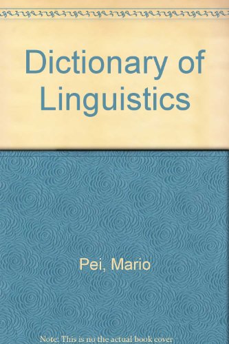 9780720622317: Dictionary of Linguistics