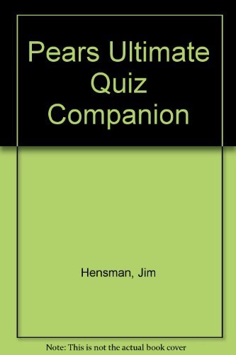 Imagen de archivo de Pears Ultimate Quiz Companion a la venta por ThriftBooks-Dallas