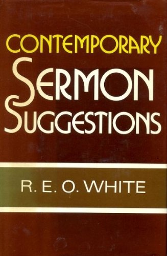 Beispielbild fr CONTEMPORARY SERMON SUGGESTIONS. zum Verkauf von Cambridge Rare Books