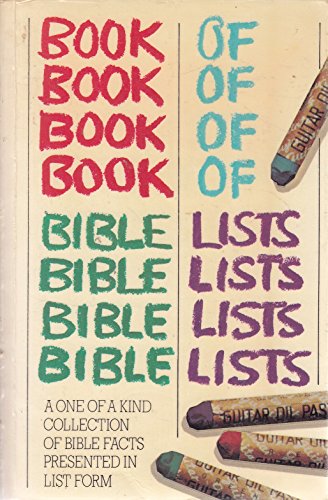 Imagen de archivo de Book of Bible Lists a la venta por Anybook.com